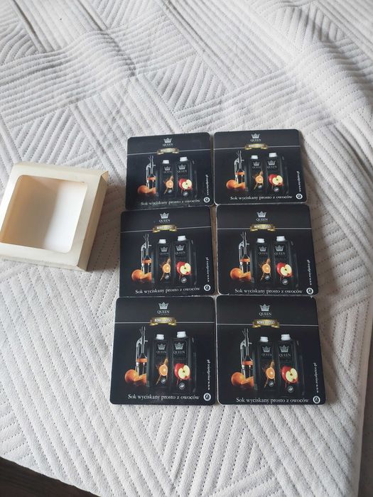 Podkładki korkowe pod szklanki 6 sztuk