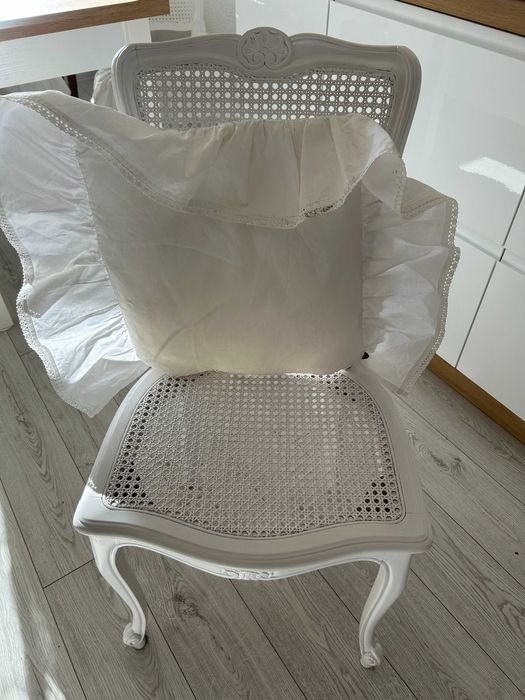 Antyczne Krzesła Vintage Styl Shabby Chic Retro Klasyczne Ludwikowskie