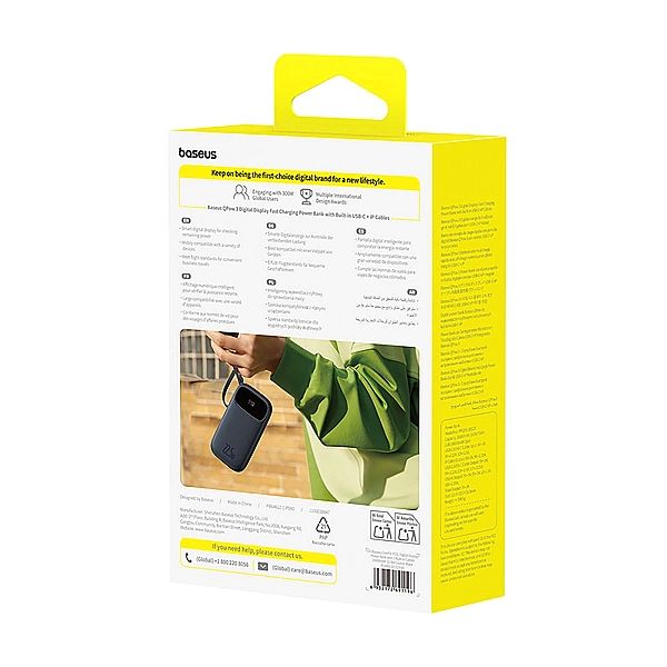 Powerbank Baseus EnerFill FC31/20000mAh 22.5W z wyświetlaczem cyfrowym