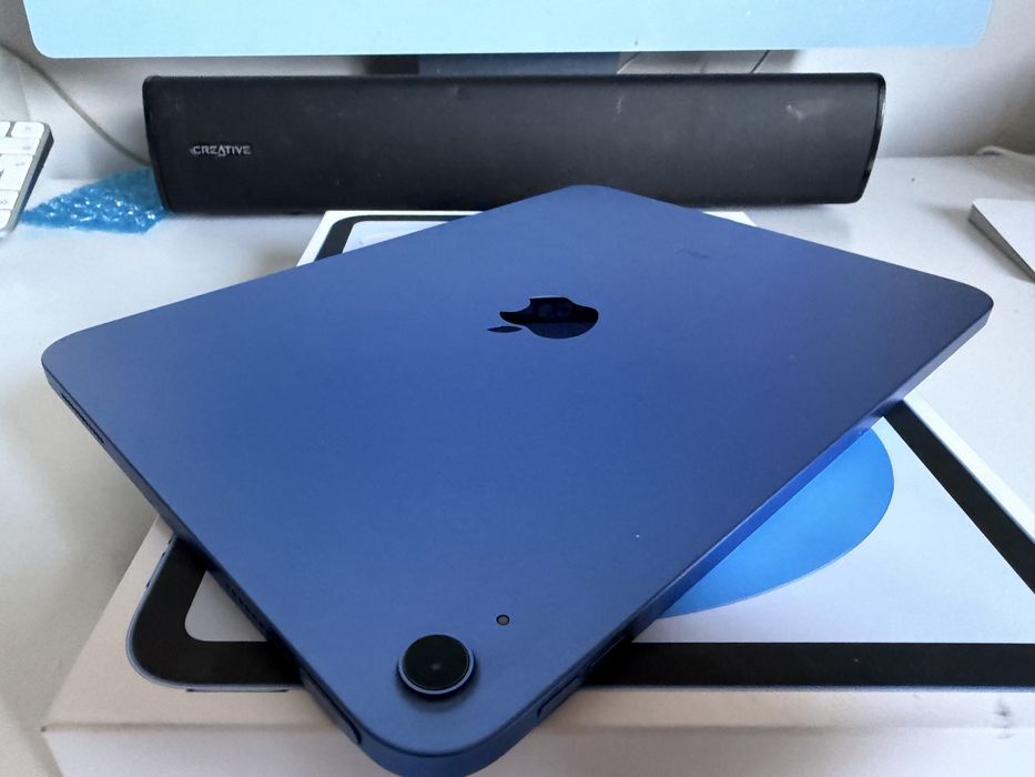 Gwarancja Bateria 98% iPad 10 gen 64gb Blue Jak Nowy + Etui + Pencil Tech Protect