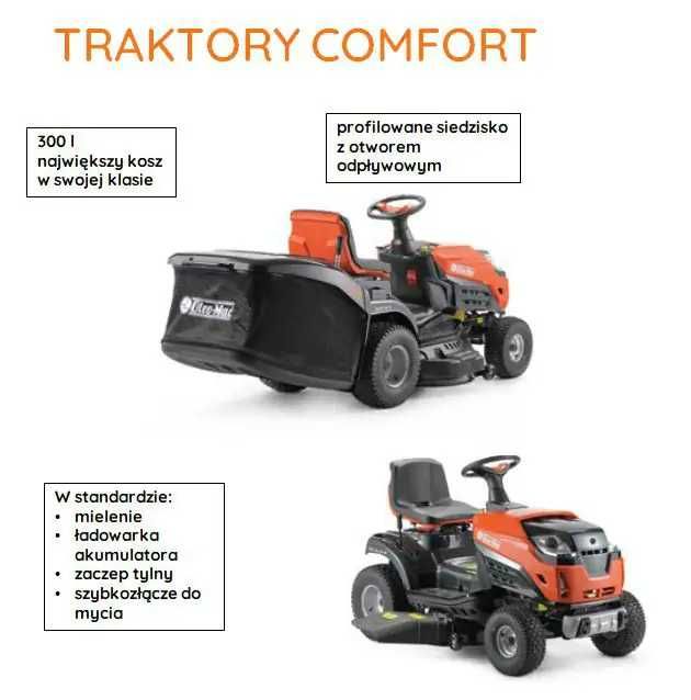 Traktorek kosiarka Oleo Mac OM 102R/19 KV 19 KM 2 cylindry Raty 0% dostawa