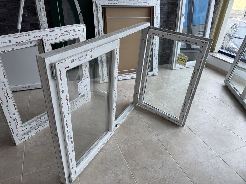 Janela pvc 2 folhas oscilo batente