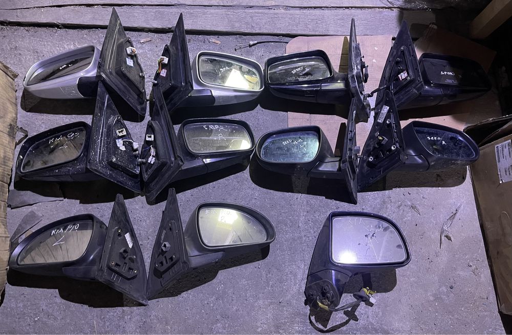 Дзеркало Kia Sportage 2, Sorento, Seed, Rio, Carens б/у оригінал