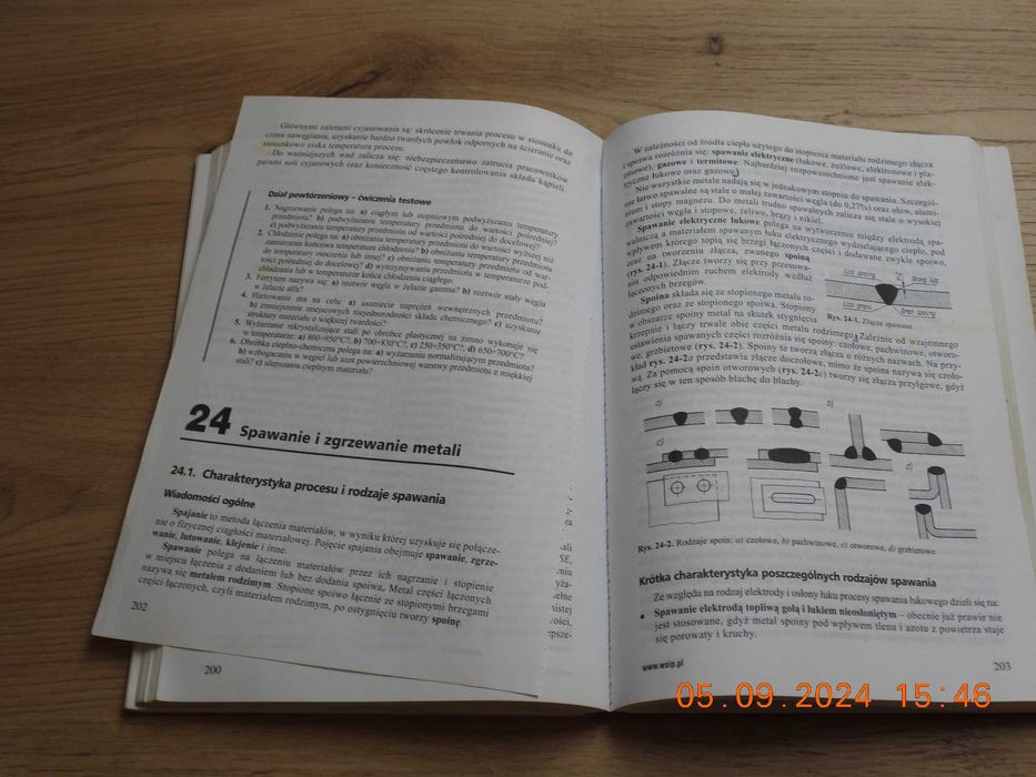 Technologia ogólna - podstawy technologii mechanicznych. Podręcznik
