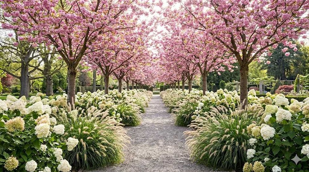 Wiśnia piłkowana Kanzan Prunus Amonogawa Royal Burgundy Szczepione na pniu HIT