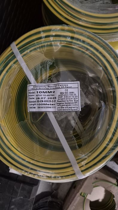 Przewód LGY 1x10mm2 żółtozielony