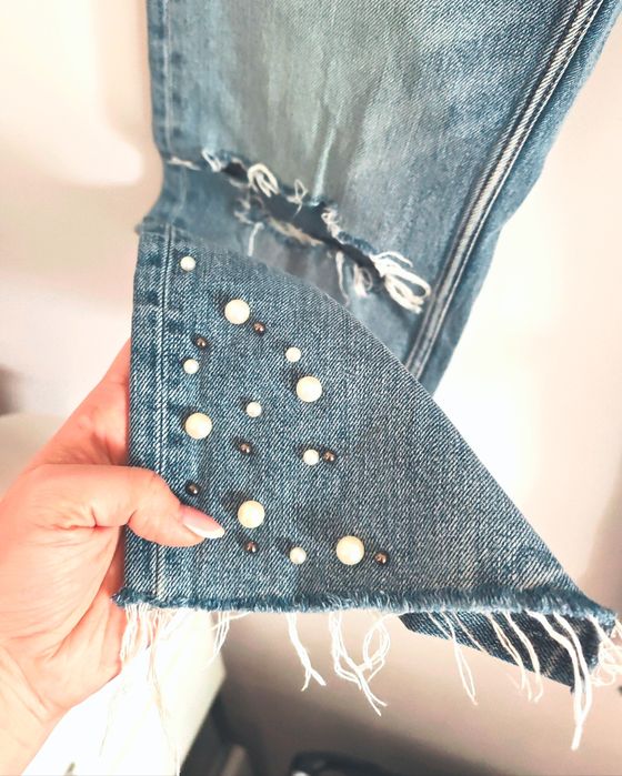 Spodnie jeansowe jeansy Zara S