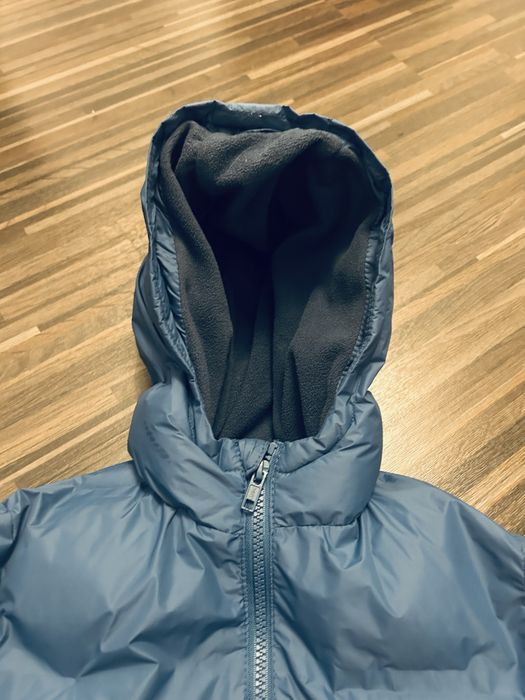 Kurtka zimowa chłopięca ocieplana niebieska 122