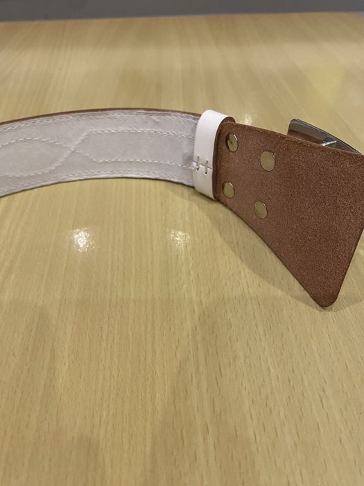 Pas biały policja, policyjny, 135 cm, ŻW, ITD