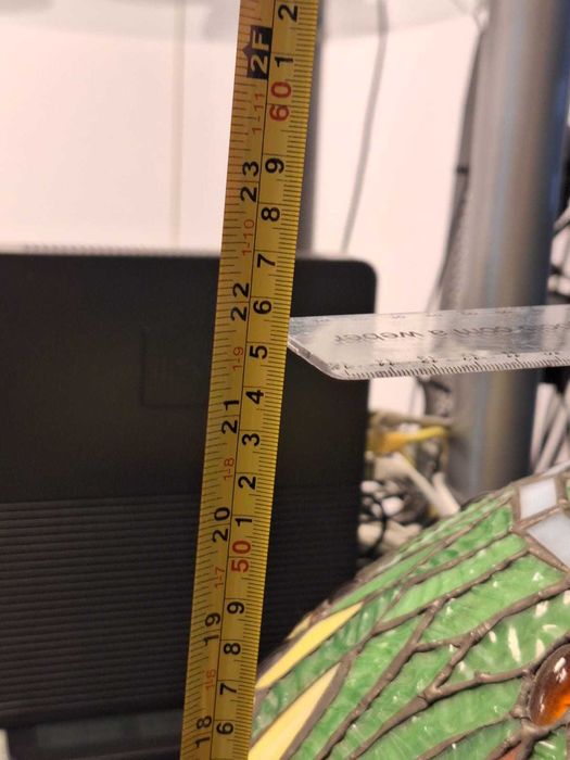 Candeeiro estilo Tiffany – Libélulas – 55 cm – Lindo e funcional