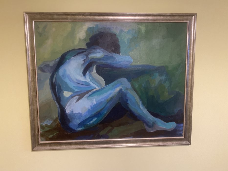 Obraz olejny duży akt