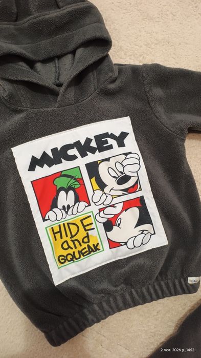 Теплий флісовий костюм George 98, мохровий чоловічок Next 98, 2-3 роки