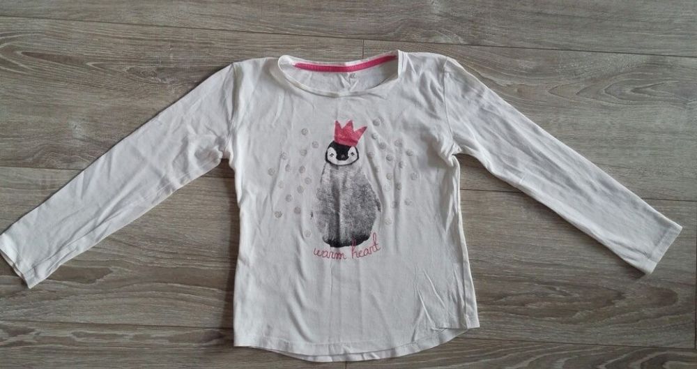 Bluzka komplet 122 128 paka cool club długi rękaw koszulka