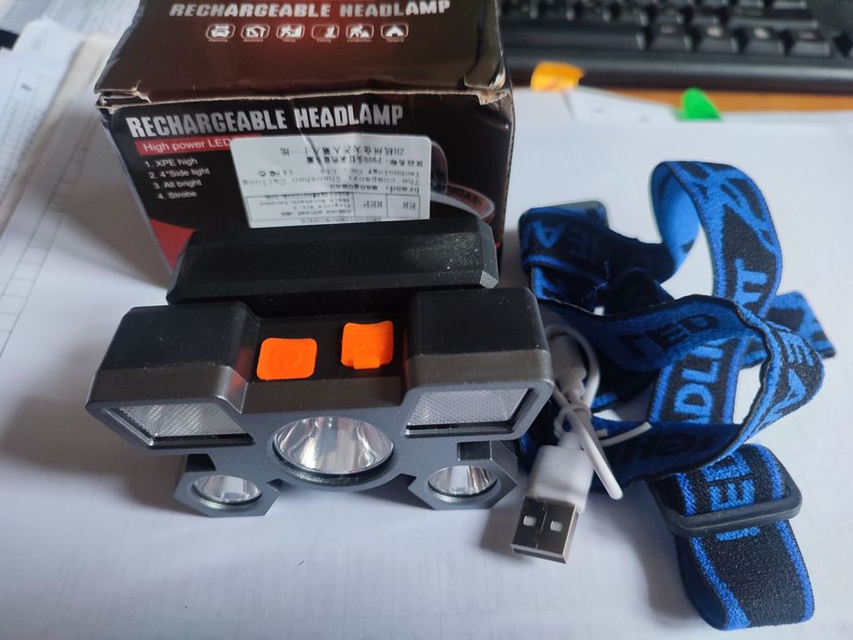 Ліхтарик світлодіодний налобний