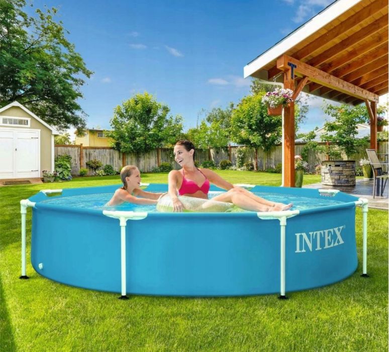 Basen stelażowy okragły Intex 244x51 Łatwy montaż