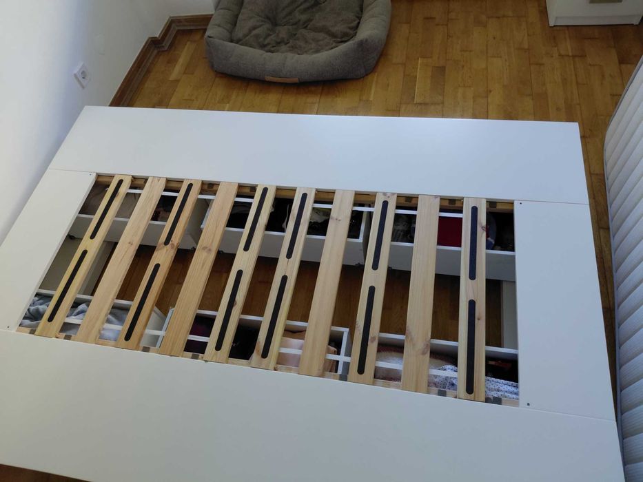 Colchão Ortopédico + estrutura cama IKEA