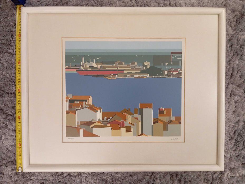 Serigrafia de Maluda assinada (XVIII / XXV) com 74cmx60cm