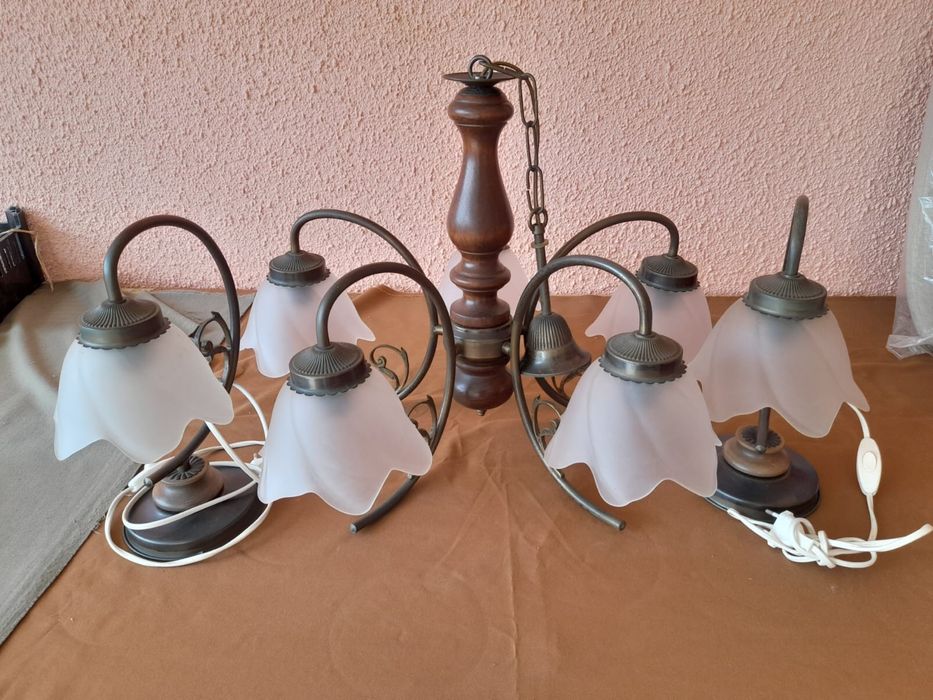 Conjuto de candeeiros para quarto