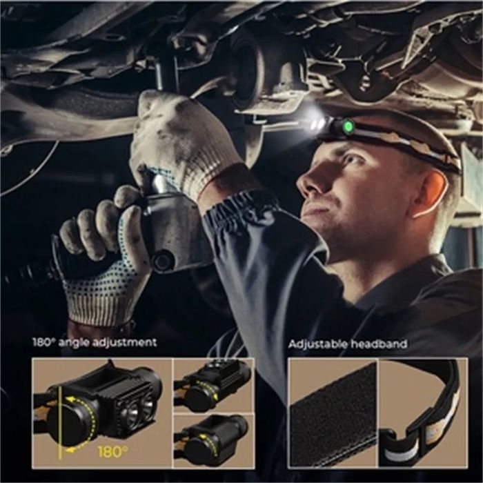 SOFIRN H25LR\LH351D\з червоним світлом 660нм\USB-C +АКБ Wurkkos 3000ma