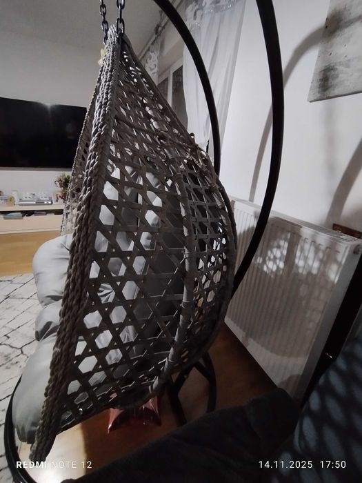 Fotel wiszący kokon dwuosobowy