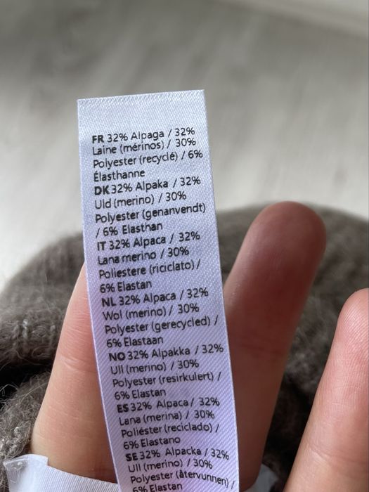 Nowa Wełniana czapka Samsoe Alpaka Merino