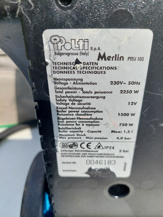 Parownica Merlin  Polti