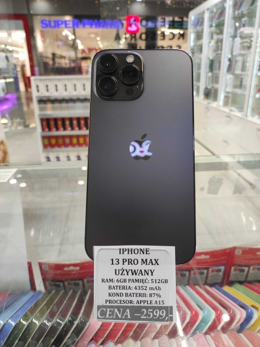 Iphone 13 Pro Max 512GB Bat 87% Telakces Felicity *Raty 0%*
