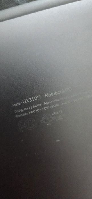 Notebook asus ux310u