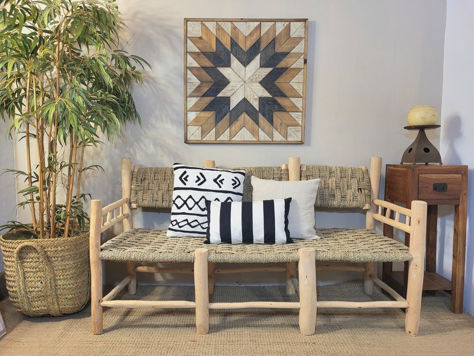 sofa, canape, cadeirao verga  rattan  rustico, marroquino