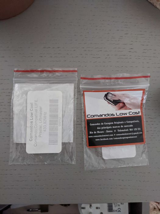 Comando garagem LIFE Prastel  Lift master 433Mhz
