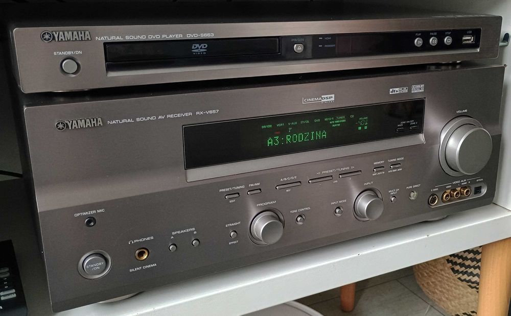 Yamaha RX-V657 amplituner znakomity stan
