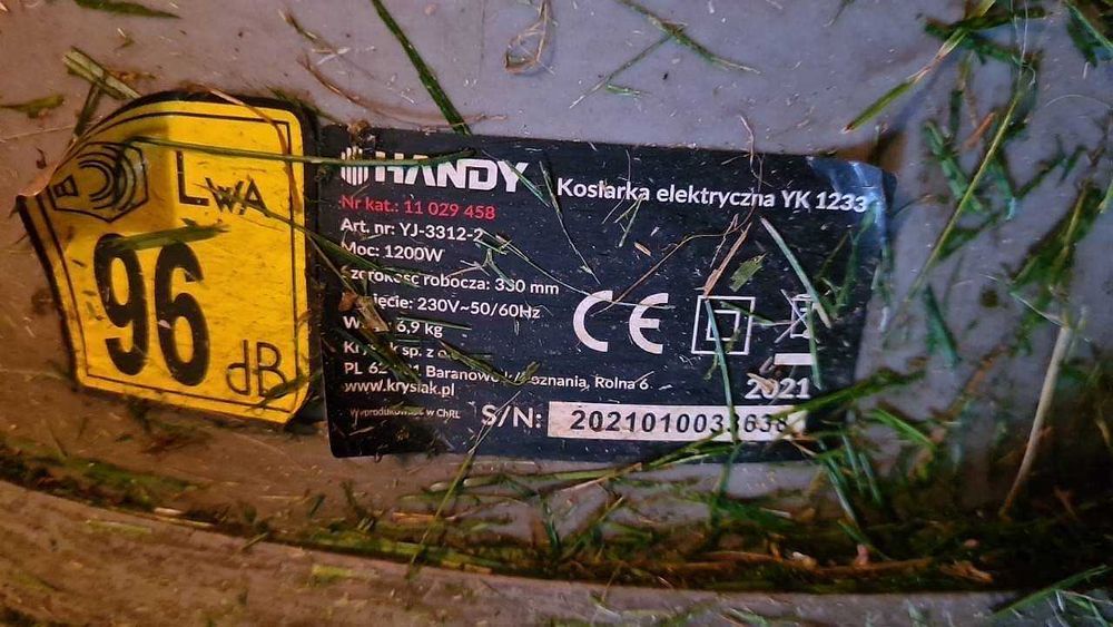 Kosiarka elektryczna Handy YK 1233 używana sprawna Gorzów Wlkp