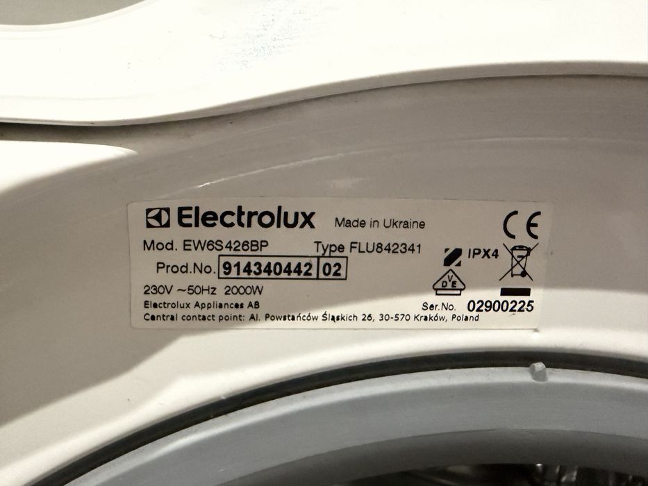 Pralka Electrolux PerfectCare 600 wsad 6 kg