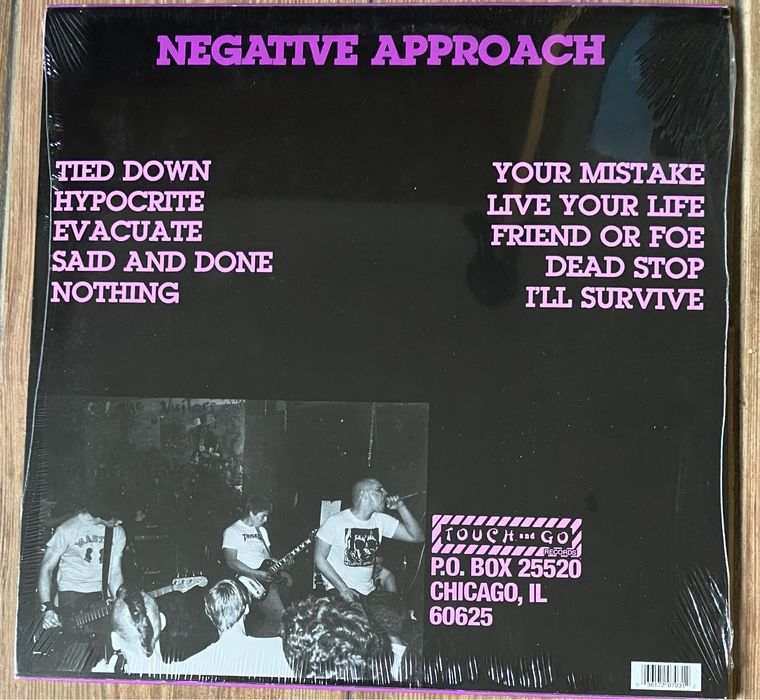 Negative Approach - Tied Down LP