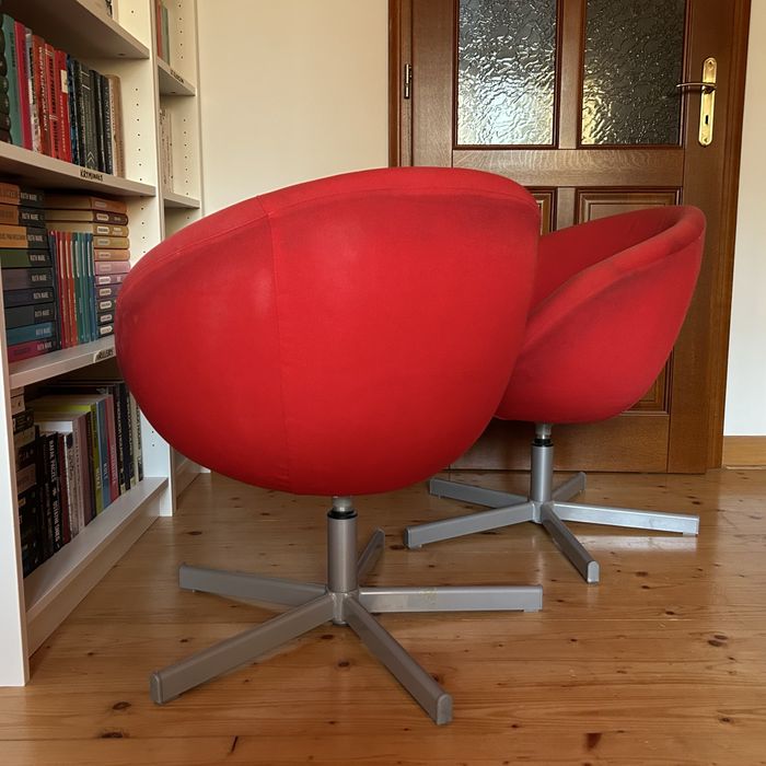 Czerwone fotele 2 za 100zł