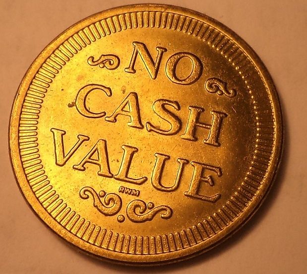 США игровой и торговый жетон для оборудования компани Roger WilliMin