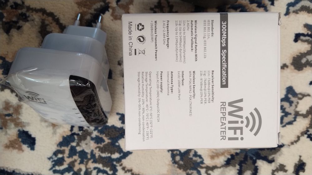 Extensor WiFi, WiFi repeater, com WPS e entrada de LAN, - novo