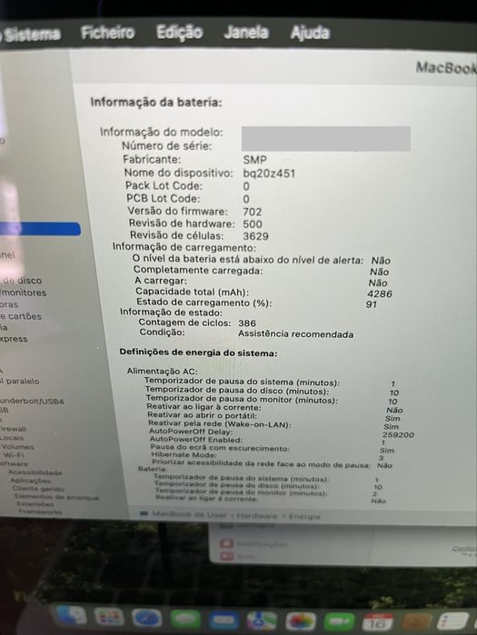 Macbook Air intel M3 | 8gb ram | 256gb ssd | 2016