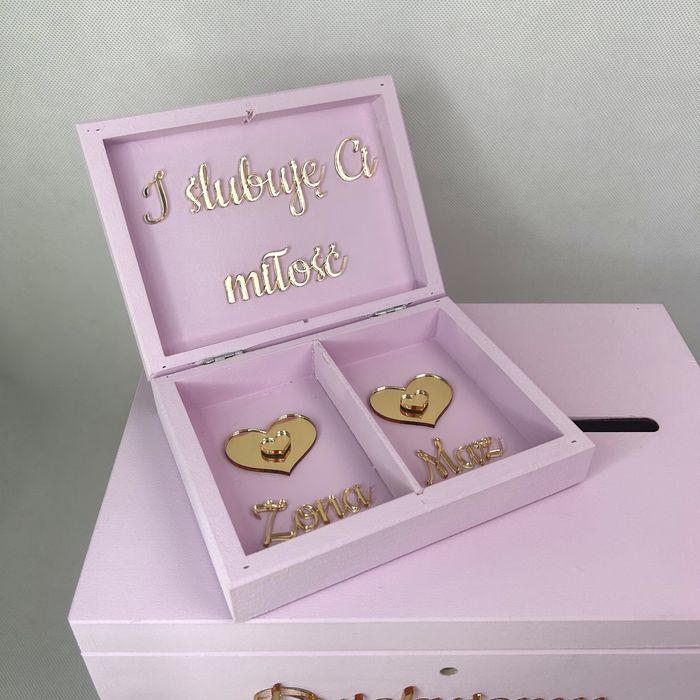 Zestaw pudełek ślubnych