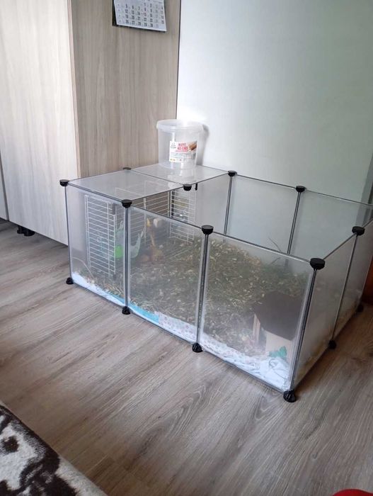 Kojec zagroda klatka dla królika świnki morskiej chomika 143x73x46 cm