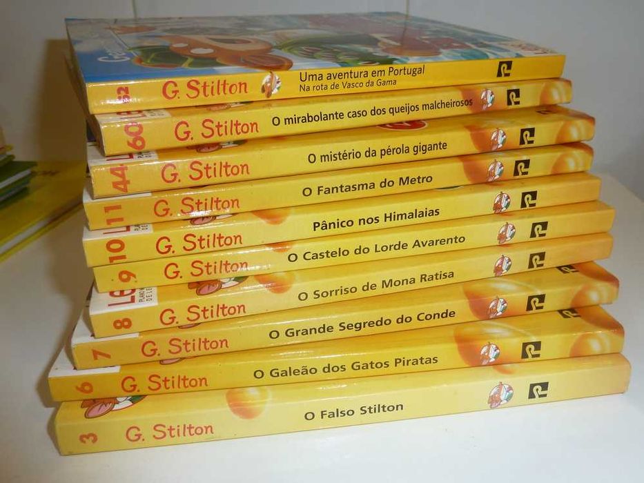 Livros da coleção do Gerónimo Stilton