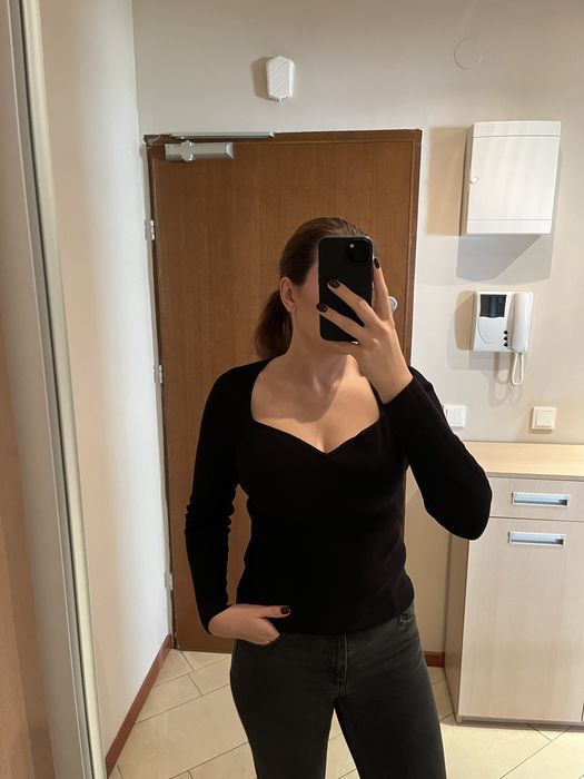 Sweter czarny h&m M
