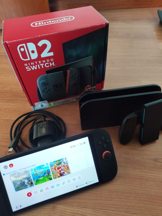 Nintendo Switch 2 + 3 jogos instalados