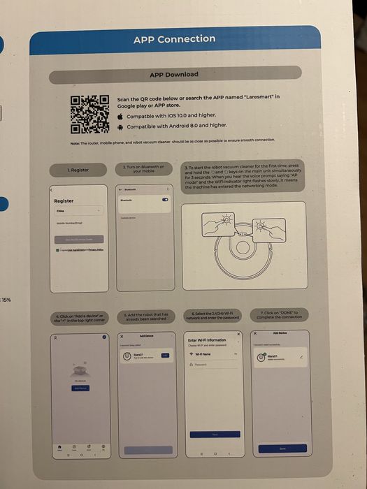 Робот пилосос (миючий) Laresar cleaner