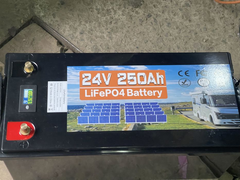 Батарея LifePo4 25.6V 250A літій-залізо-фосфатний акумулятор 24В 6400W
