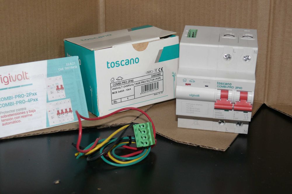 Disjuntor - Toscano COMBI-PRO 2P40 PMT.