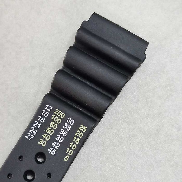 Czarny gumowy pasek silikonowy 20mm do Seiko Citizen Orient divera