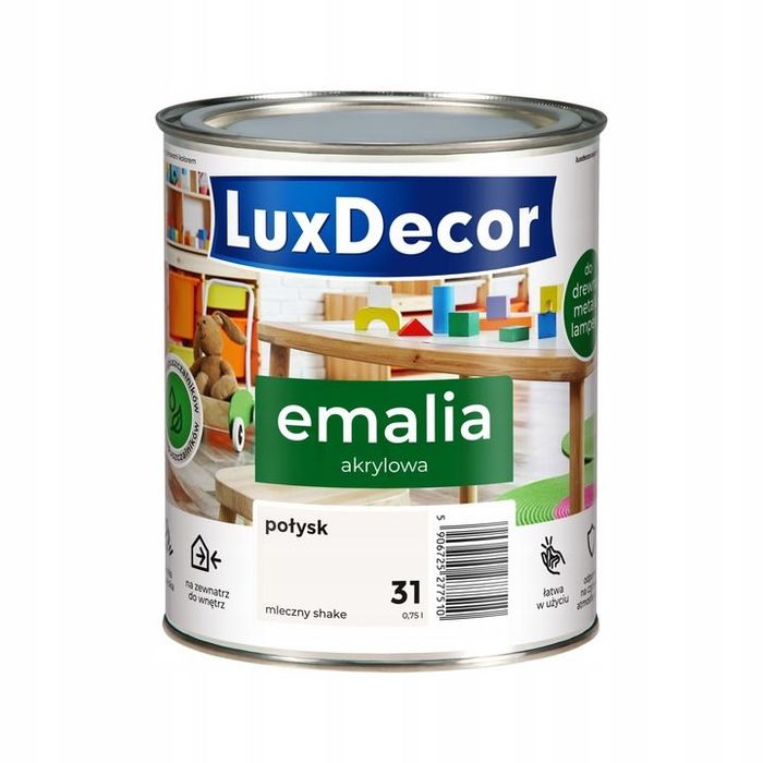 Emalia Luxdecor Mleczny Shake 0,75 l akrylowa szybkoschnąca połysk (31