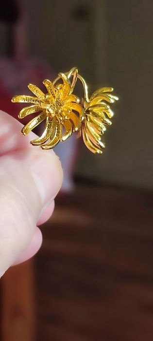 Kolczyki. "Chryzantemy"