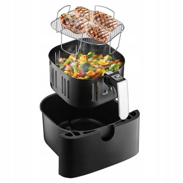 MOCNA XXL Frytkownica beztłuszczowa frytownica separator 1700W DUŻA 8L